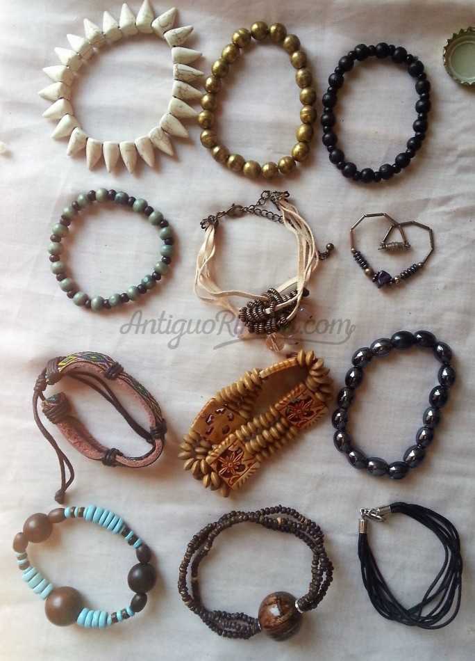 Bisutería vintage. PULSERAS. Lote de 12 unidades. Preciosas