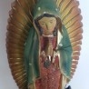 Virgen María. En resina policromada. Muy buen estado. 21 cm de alto.