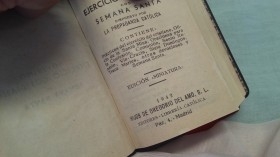 Misal Romano año 1950 y Ejercicio escrito cotidiano del año 1942