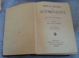 Libro Manual del Automovilista. Años 40.