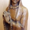 Virgen María. Escultura en barro. Años 40. Origen belga. 53 cm de alto.