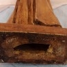 Virgen María. Escultura en barro. Años 40. Origen belga. 53 cm de alto.