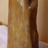 Virgen María. Escultura en barro. Años 40. Origen belga. 53 cm de alto.