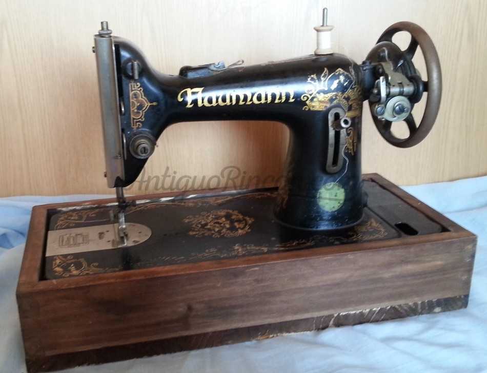 antigua máquina coser manual naumann, difícil d - Compra venta en  todocoleccion
